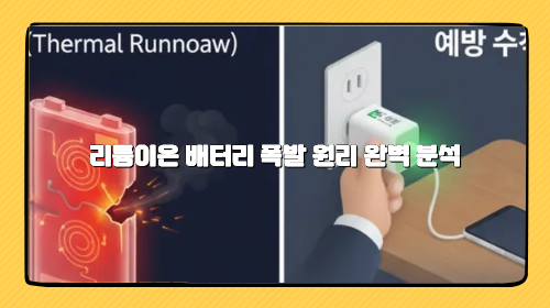 리튬이온 배터리 폭발 원리 완벽 분석: 열폭주(Thermal Runaway) 메커니즘, 일상 예방법, 안전 가이드