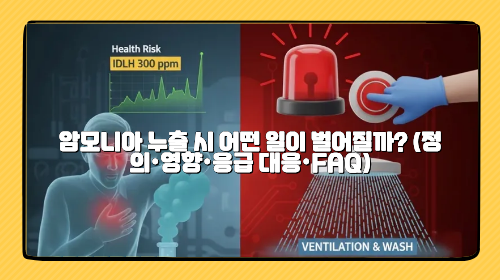 암모니아 누출 시 어떤 일이 벌어질까? (정의·영향·응급 대응·FAQ)