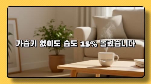 가습기 없이도 습도 15% 올렸습니다｜겨울 건조 해결 진짜 효과 본 방법