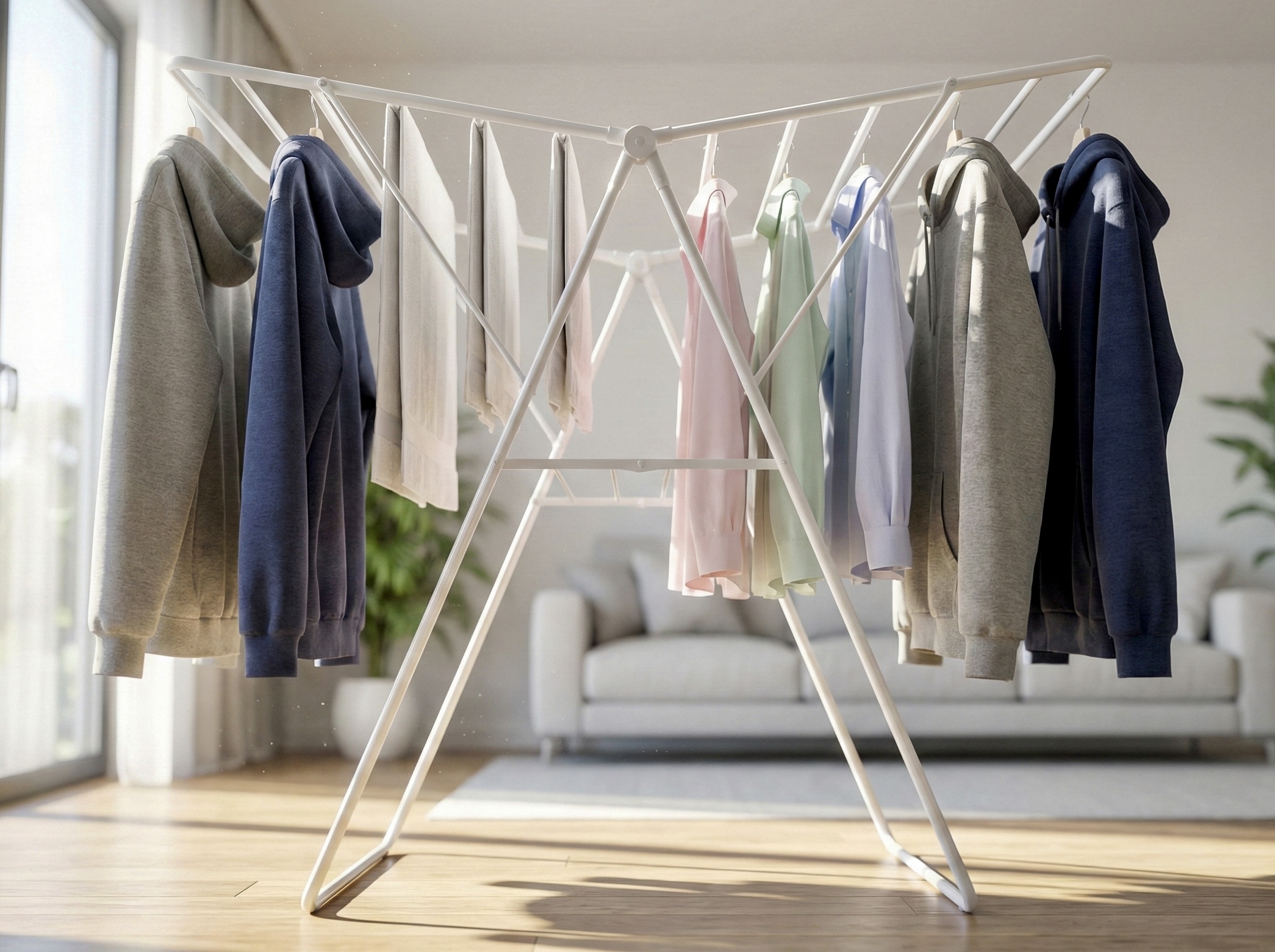 해결법 2 – 건조대 배치 & 빨래 간격 조절 팁