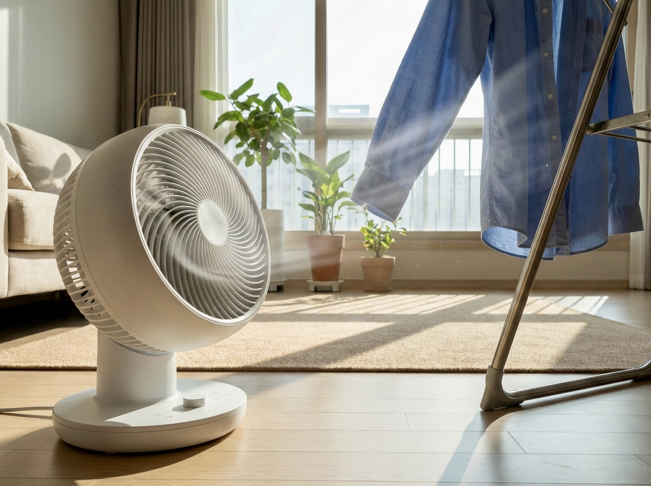 해결법 3 – 선풍기/서큘레이터 한 대로 만드는 ‘건조 존’