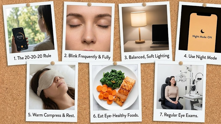 시력 보호를 위한 일상 습관 7가지