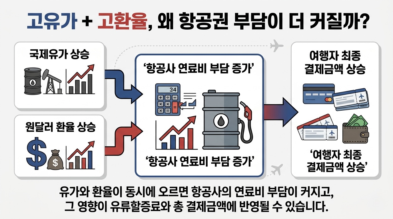 고유가, 고환율의 항공권 부담
