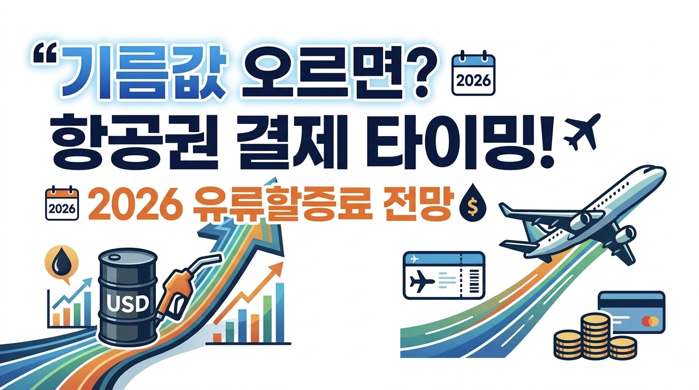 기름값 오르면 내 항공권은? 2026년 유류할증료 전망과 결제 타이밍 총정리