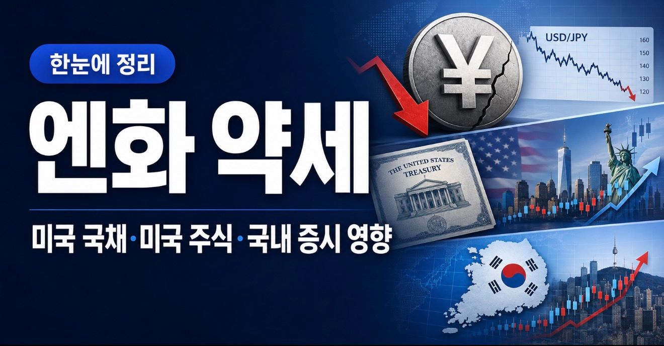 엔화 약세가 미국 국채·미국 주식·국내 증시에 미치는 영향 총정리