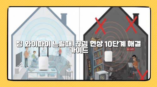 와이파이 끊김·느림 현상? 공유기 설정 하나로 해결하는 10가지 방법